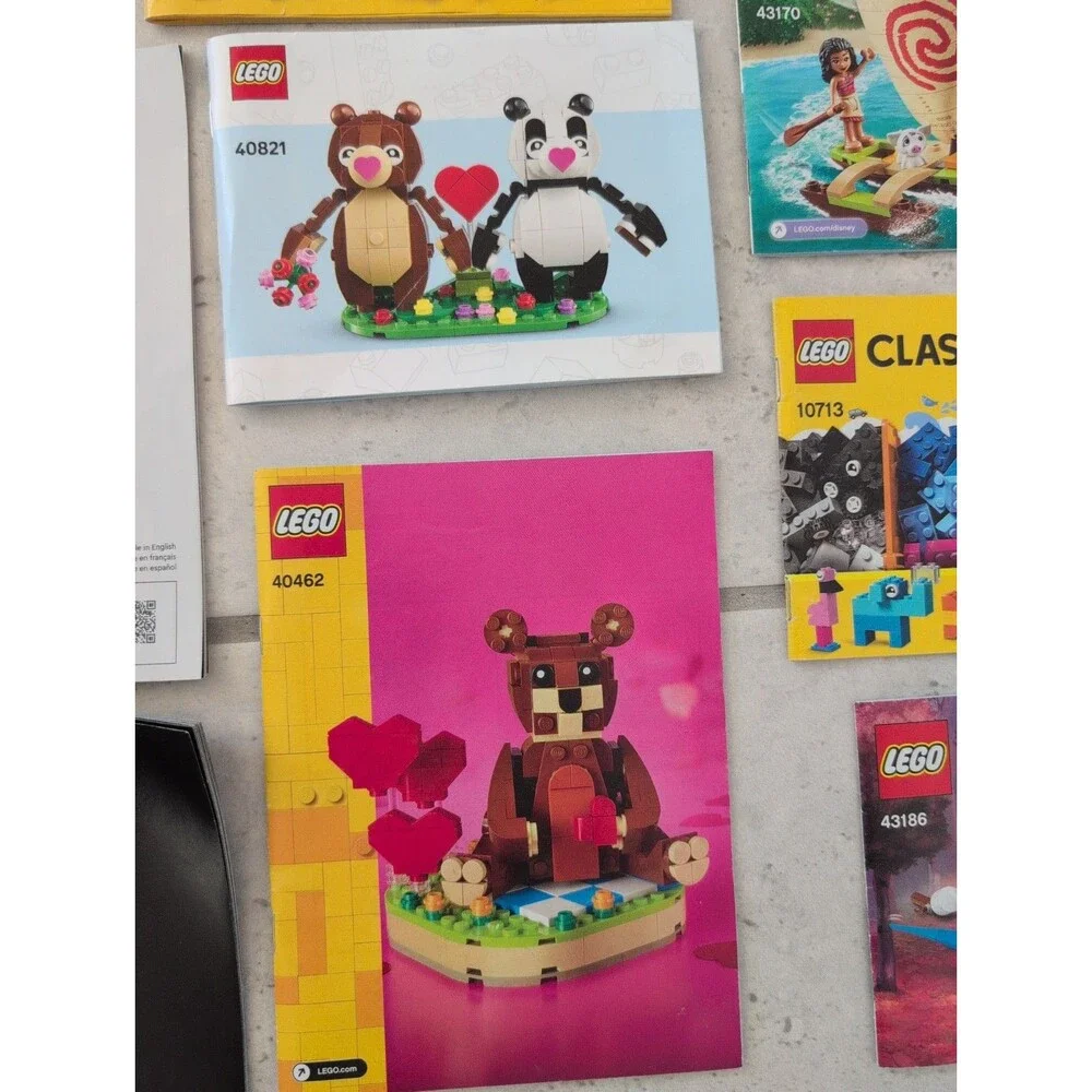 Random Lot Lego Flowers, Holiday, Disney, Classic, INSTRUCTIONS ONLY set of 13